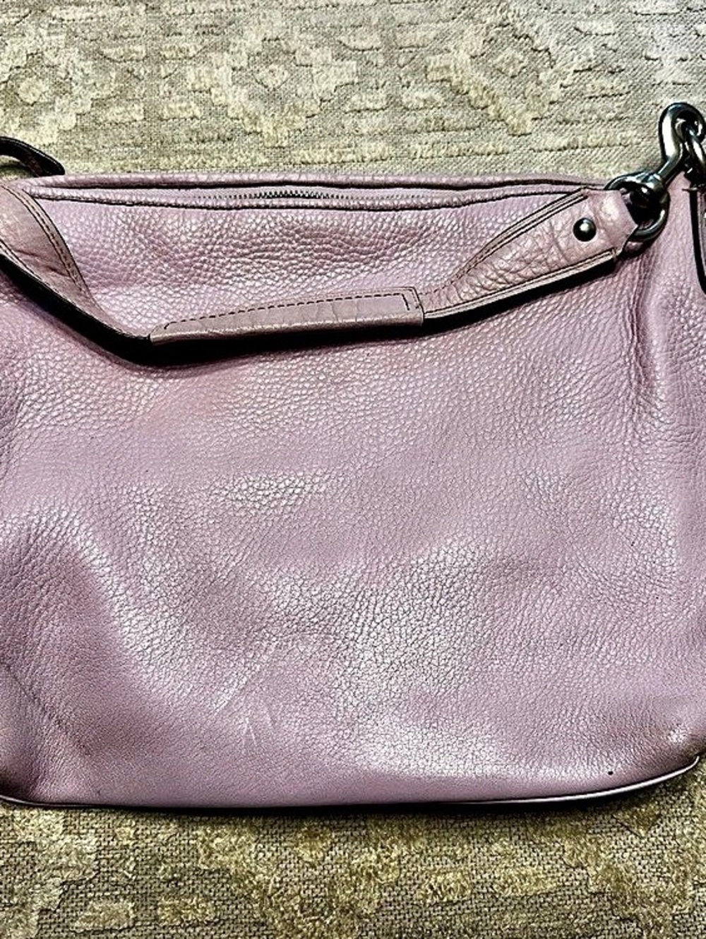 Coach Sarah Hobo Bag Shoulder Bag Light Purple